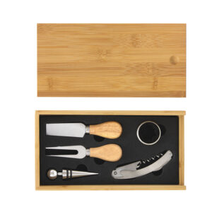 Kit de vino y tabla de quesos