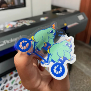 Stickers personalizados transparentes